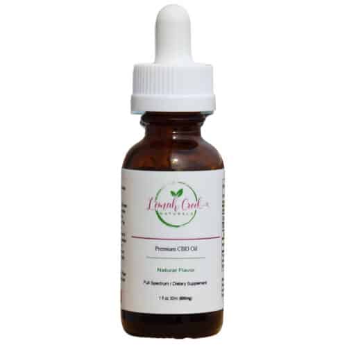 Lemah Creek Naturals 600mg Natural flavor Premium Full Spectrum CBD Oil tincture.