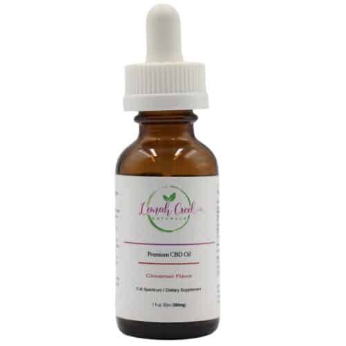 Lemah Creek Naturals 300mg Cinnamon flavor Premium Full Spectrum CBD Oil tincture.